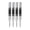 Black White, variant on YAHHU 4Pcs Automatic Center Punch Set High Speed Steel 5in / 12.7cm Adjustable Spring Impact Tool Kit for Metal Wood Glass Installation Maintenance Blue Edition Heavy Duty Crafting Use