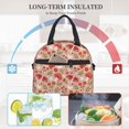 thumbnail image 4 of Disketp Dragonfly Mushroom Lonchera Térmica para Mujer y Hombre, Bolsa de Almuerzo Reutilizable e Impermeable para Trabajo, Viajes y Picnic, 4 of 7