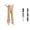 Khaki, variant on VOUZZA Girls Flare Dress Pants Kids School Uniform Bell Bottoms Trousers Elastic Waist Stretchy Knit Pull on Slacks Clothes
