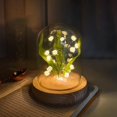 thumbnail image 5 of Lily of The Orchid Flowers Night Light DIY Material Dome Battery Operated for Christmas Holiday Valentines Day Party Home Decoration, 5 of 8