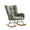 green, variant on Living Room Chair, Teddy Upholstered Rocking Chair, Glider Chair with High Backrest, Armrest and Side Pockets, Modern Comfy Accent Armchair Reading Chair for Bedroom, Living Room