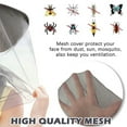 thumbnail image 3 of HOMEYA Mosquito Head Net Hat for Men & Women,Wide Brim Sun Hat with Bug Proof Mesh,UV Protection Bucket Hat for Outdoor Fishing Hiking Gardening,Dark Gray, 3 of 8