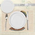 thumbnail image 3 of Ambesonne Tribal Place Mats Set of 4, Woman, Standard Size, Cream and Brown, 3 of 6