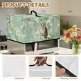 thumbnail image 6 of TSOVTHRID Owl Cherry Blossom Green Print Microwave Oven Dust Cover Dust-Proof Microwave Toaster Oven Cover Easy to Clean Kitchen Machine Covers Case Protections Protector, 20.9"W x 15.7"D x 12.4"H, L, 6 of 7