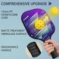 thumbnail image 2 of Pickleball Paddles Set Of 2, Fiberglass Surface, Thunder, Speed Print, 4 Balls & Bag, 2 of 5