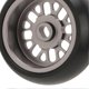 thumbnail image 4 of Lot de 4 pneus de dérive RC en alliage d'aluminium, stables et flexibles, pour voiture Wltoys 1/28 RC, couleur titane, 4 of 4