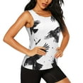 thumbnail image 2 of Vsdgher Monochrome Flying Ravens Tank Top Sports Vest Bra for Women Sports ,Quick Dry Sports Workout Running Top Vest-Medium, 2 of 7