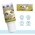 thumbnail image 6 of 40 oz Tumbler with Handle and Straw Lid Lovely Panda Baby Insulated Vacuum Water Bottle Stainless Steel Travel Cup, 6 of 8