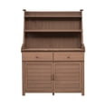 thumbnail image 4 of "65-Inch Garden Potting Bench Table - Fir Wood Workstation with Storage Shelf, Drawer, and Cabinet, 4 of 20