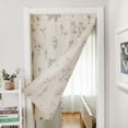 thumbnail image 4 of Rideau de Porte Suspendu Floral Coton Lin Demi-Partition Rideaux Décoration Maison pour Chambre Salon Cuisine, 4 of 8