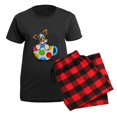 thumbnail image 5 of CafePress - Biewer Yorkie Cup Pajamas - Women's Short Sleeve Print T-Shirt and Pants Dark Cotton Pajama Set, 5 of 7