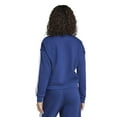 thumbnail image 2 of Women's adidas Essentials 3-Stripes Fleece Sweatshirt Color: Shadow Brown White Size: MEDIUM, 2 of 4