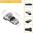 thumbnail image 6 of 15pcs Wire Connectors 2 Pin T Tap Connectors for 20-24 AWG Wires Low Voltage Universal Compact Wire Connectors, Quick Splice Wire Wiring Connector for Car Trailer Truck ATV Boat Lighting, 6 of 6
