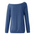 thumbnail image 5 of RMGVDSD Comfort Womens Tops Womens Off The Shoulder Tops Summer Casual Long Sleeve T Shirts Blouse Soft Fashion Tops, 5 of 6