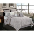 thumbnail image 2 of Hallmart 10 Piece King Comforter Set in Gray and Ivory, 2 of 2