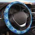 thumbnail image 6 of KLL Car Steering Wheel Cover, Universal 15 inch, Soft Elastic and Comfortable,Car Accessories Decorations Vibrant Blue Floral, 6 of 6