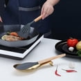 thumbnail image 2 of Soporte para cucharas de oro mate, soporte para cucharas de acero inoxidable para estufa, soporte para utensilios de cocina para cucharones, pinzas, espátula, soporte para cucharas para estufa (1 pieza-9,8 pulgadas Rojo Verde Cocina, Decoración y Otros, 2 of 5