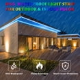 thumbnail image 4 of Tira de luces LED de 16.4 pies 300 LED 3528SMD, luces LED de cuerda cambiantes de varios colores para dormitorio con control remoto de 44 teclas y fuente de alimentación de 12 V CC Methold SH1105-43, 4 of 7