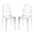 thumbnail image 1 of Chaise d'appoint Ghost sans accoudoirs Transparent Crystal Clear Lot de 2, 1 of 1