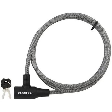Master Lock 8154DPF Cable Lock - Keyed Different Pack of 12 pcs