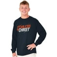 thumbnail image 5 of Christian Fearless in Christ Jesus Long Sleeve TShirt Men Women Brisco Brands S, 5 of 6