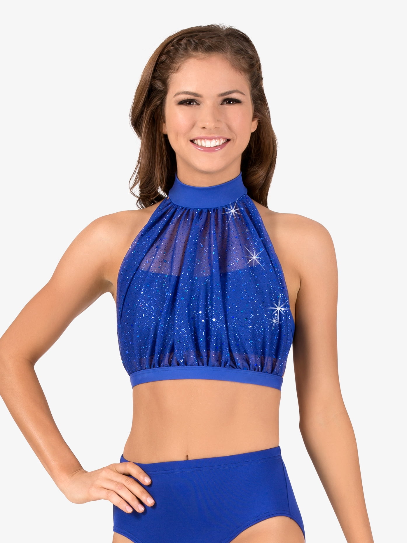 sheer mesh halter top
