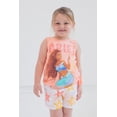 thumbnail image 5 of Disney Princess Ariel Little Mermaid Live Action Movie Tank Top and Twill Shorts Outfit Set Tie Dye Toddler to Big Kid, 5 of 5