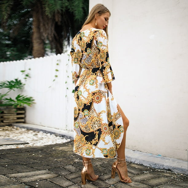 Vestido largo con pantalon hotsell