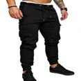 thumbnail image 1 of AMERTEER Men‘s Cargo Pants Slim Fit Sweatpants Jogger Drawstring Elastic Outdoor Trousers with Pockets, 1 of 6