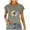 Gray-Dragonfly, variant on Flutter Sleeve Tops for Women Graphic Print Crew Neck Casual T-shirts Short Sleeve Summer Blouses (M, Black-Solid)