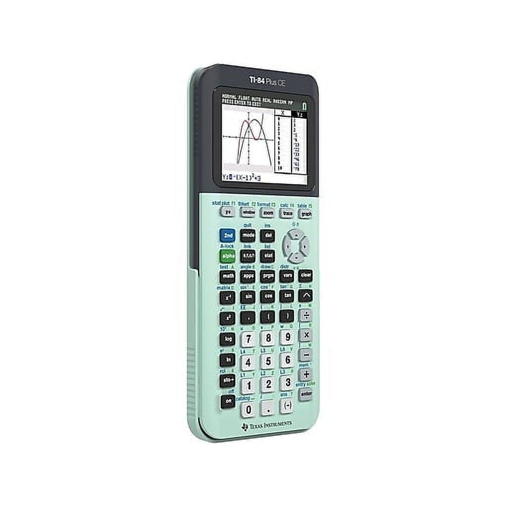Pre-Owned Texas Instruments TI-84 Plus CE Graphing Calculator, Mint, Rechargeable, High School and College