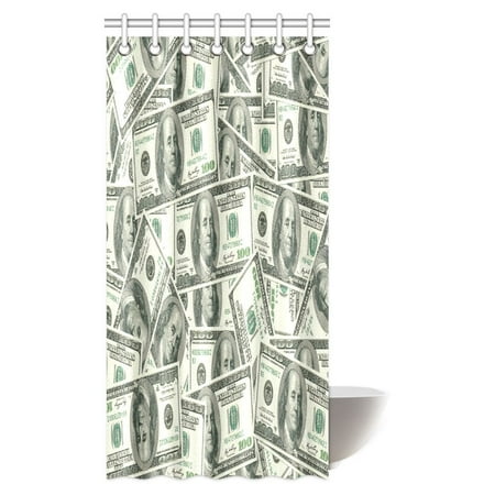 Mypop Funny Shower Curtain Dollar Hundred Money Symbol Lover Mypop Funny Shower Curtain Dollar Hundred Money Symbol Lover Rich People Icon Home Decor