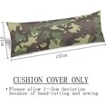 thumbnail image 3 of Military Camouflage Body Pillow Cover Army Green Camo Hunting Forest Farmhouse Long Pillow Case Protector with Zipper Decorative Soft Large Pillowcase Cushion for Bedroom,Couch,Sofa,Home Gift 20"x54", 3 of 6