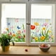 thumbnail image 3 of Colorful Floral Bouquet Window Sticker Flor Ventana Clings Reutilizable Extraíble Doble para el Hogar, 3 of 4