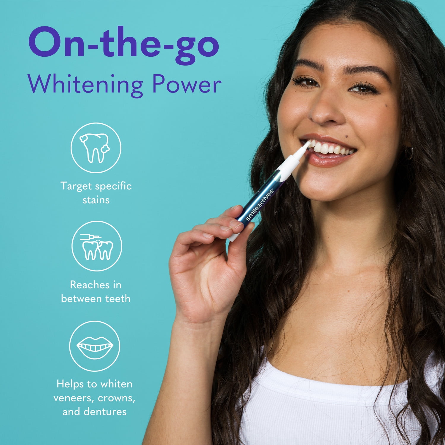 Smileactives Tooth Whitening & Brightening Duo, Dentist Quality Pro Gel & Pen, 30 Day Supply