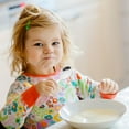 thumbnail image 3 of KAKOWELY 1 juego de utensilios para niños pequeños, cuchara, tenedor de acero inoxidable, tenedor para niños, tenedor para niños pequeños con mango de plástico, 3 of 5