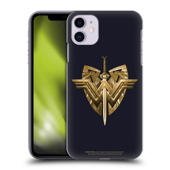Head Case Designs Officially Licensed Wonder Woman Movie Logos Sword And Shield Hard Back Case Compatible with Apple iPhone 11