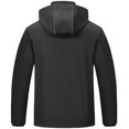 thumbnail image 2 of Chrisuno Running Light Weight Spring Jackets Mens Coat Men's Water Resistant Special Ops Military Softshell Jacket With Hood Dark Grey 2XL, 2 of 5