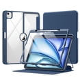 thumbnail image 1 of Funda para iPad Air 13 MoKo M3 2025 y M2 2024 con soporte para lápices, color azul marino, 1 of 8
