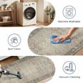 thumbnail image 3 of Washable Kitchen Runner Rug 2x5 ft, Modern Vintage Soft Low Profile Non Slip Rug with PVC Backing, Farmhouse Vintage Carpet for Kitchen Sink, Hallway, Laundry Room, 3 of 6