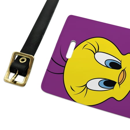 Graphics and More - Looney Tunes Tweety Bird Luggage ID Tags Suitcase ...