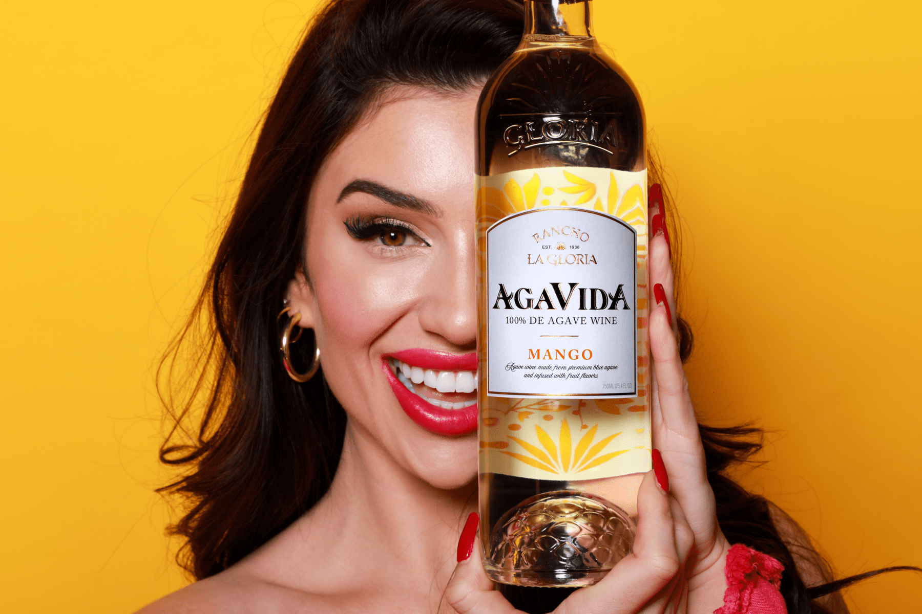 AgaVida Mango Wine, 5% ABV, 750ml Glass Bottle, 5-150ml Servings