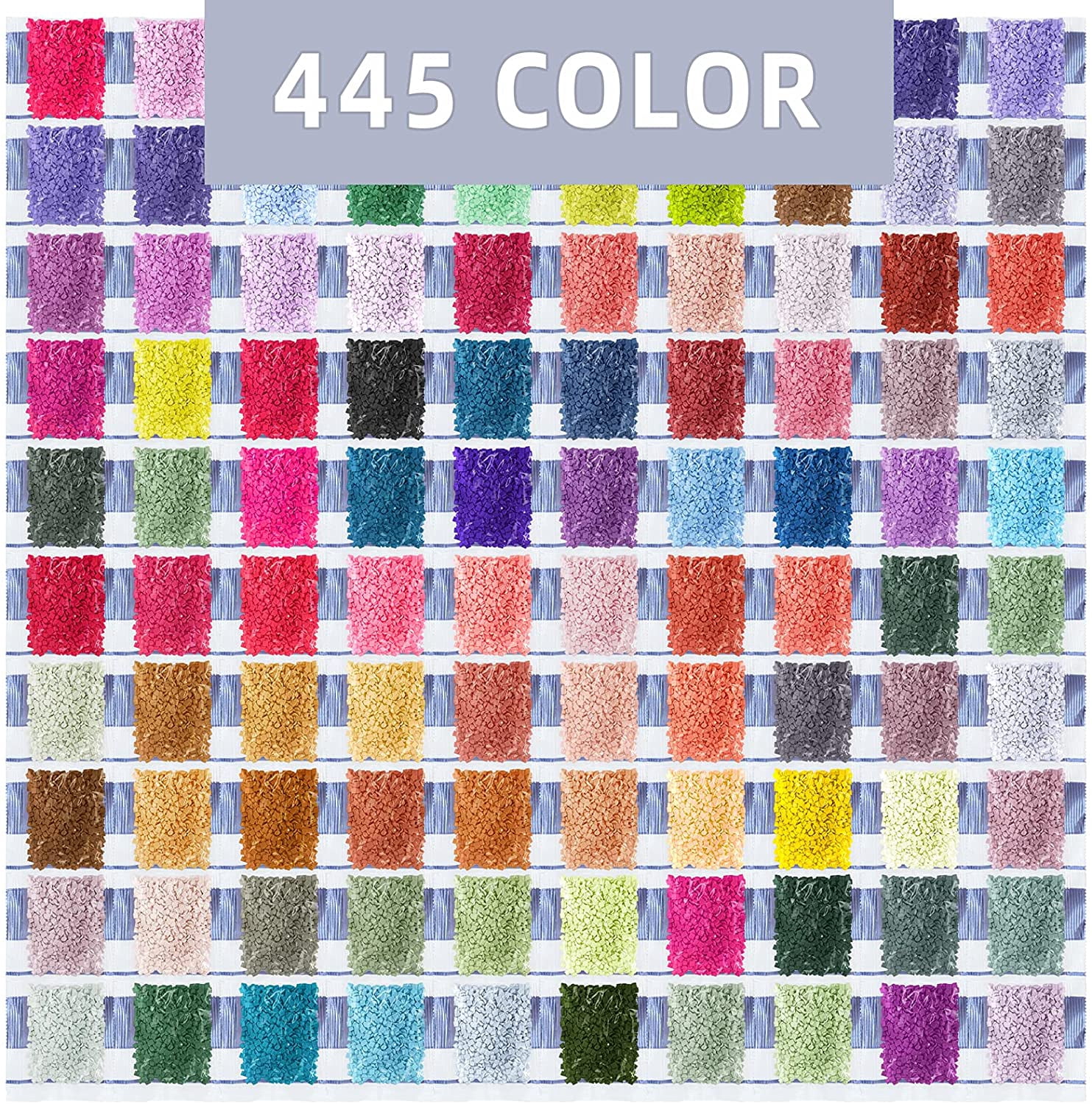 ARTDOT Diamonds for 5D Diamond Painting Accessories, 445000 Pieces 445 Colors Square Drills Diamond Art Kit for Adults Gem Art Nails Crafts (1000pcs per Bag)
