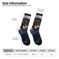 thumbnail image 2 of Logiee Sunset Cliff Dinosaur Print Adult Socks for Men & Women,Calf Socks, Ankle Socks,Boots Socks,Breathable Casual Sock,Unisex Crew Socks, 2 of 6