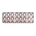 thumbnail image 2 of Dailycode Hallway Runner Rug 2x6 Non Slip Absorbent Soft Floor Mat for Home Kitchen Bedroom Entrance Cute Penguins and Heart, 2 of 7