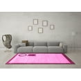 thumbnail image 3 of Ahgly Company Indoor Rectangle Solid Pink Modern Area Rugs, 2' x 4', 3 of 4