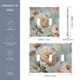 thumbnail image 2 of Yayeee Toggle Light Switch Wall Plate 2-Gang 4.56"x4.48" Decorative Outlet Cover, Whimsical Rose, 2 of 7
