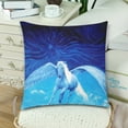 thumbnail image 2 of MKHERT Flying White Pegasus Horse Throw Pillowcase Pillow Cover Cushion Couver 18x18 inch, Set of 2, 2 of 2