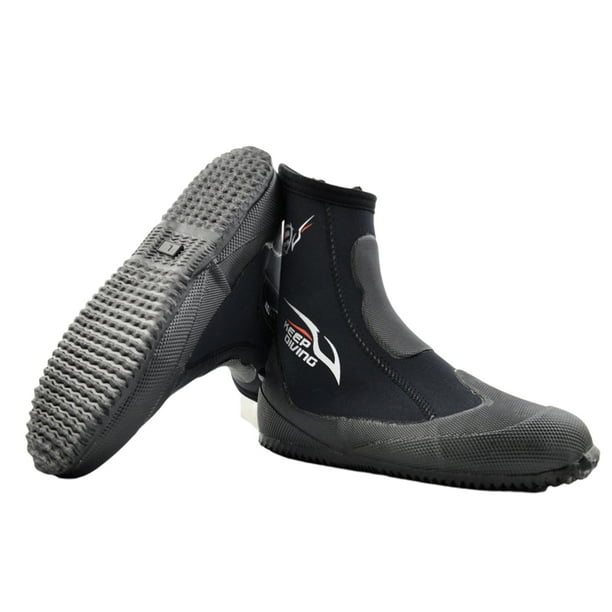 Soidarity Botas de buceo KEEP DIVING, botines de agua de 5MM, zapatos subacuáticos para mujer con cremallera lateral, accesorios de protección para los Deportes acuáticos Type1 XL 43-44 Soidarity OD003110-05