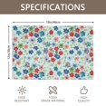 thumbnail image 3 of Placemat, Pioneer Flower Floral Print Pattern Place Mats Table Mat Set Of 2, PVC Washable Placemats for Party Kitchen Dining Decoration, 18x12 Inch, Fade Resistant, 3 of 6